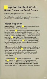 Victor Papaneks seminal publication: Design for the Real World, Human Ecology and Social Change (1971)